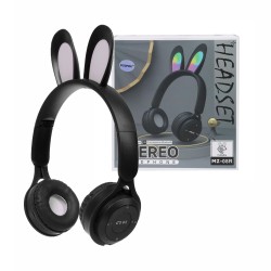 Moxom Wireless Rabbit Headphones MZ-08R with LED light Black Moxom Wireless Rabbit Headphones MZ-08R with LED light Black